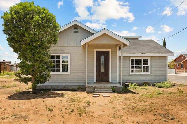 view of bungalow-style home