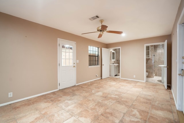 interior space featuring ensuite bath