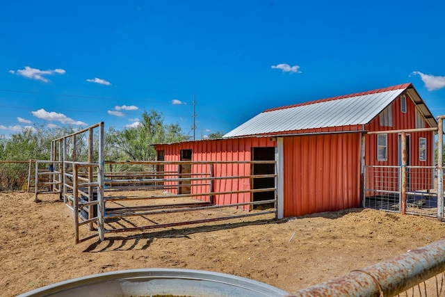 view of horse barn