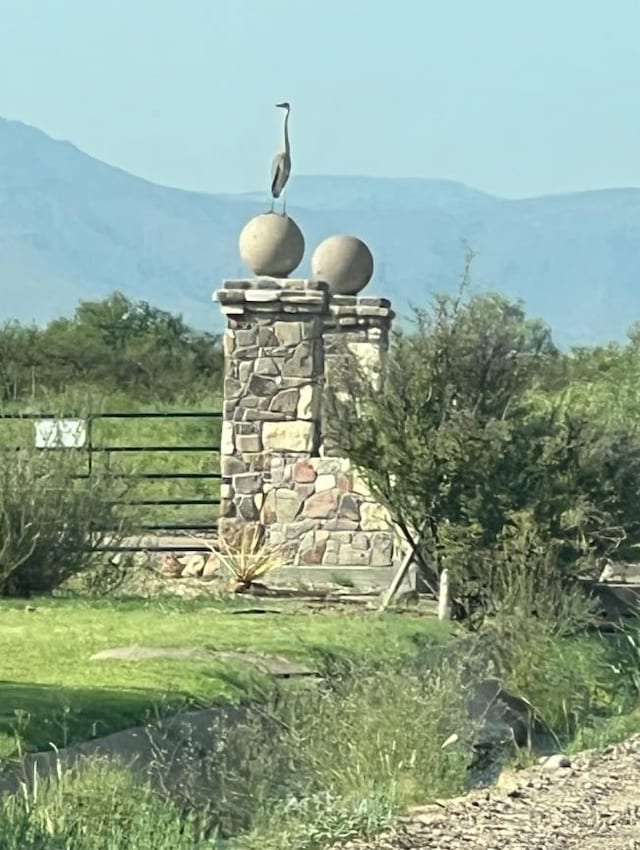 exterior space with a mountain view