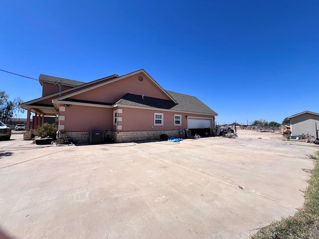 view of property exterior featuring stucco siding