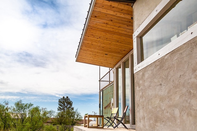 view of balcony