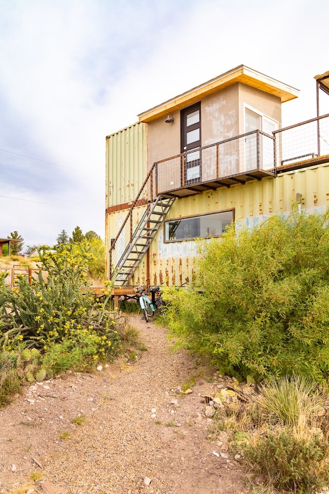 view of rear view of property