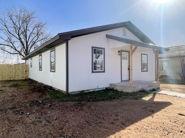 view of front of home