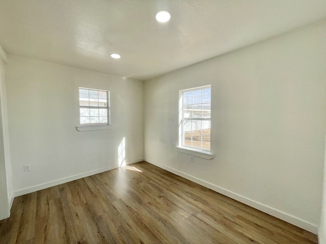 empty room featuring light hardwood / wood-style flooring