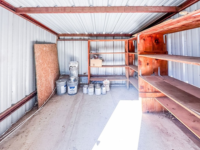 storage room featuring a garage