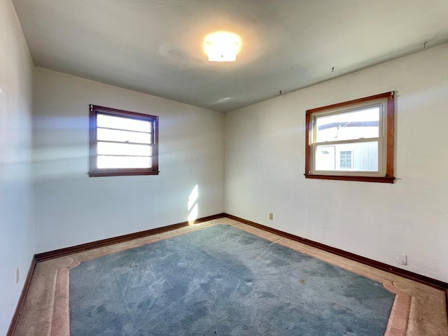 view of carpeted empty room