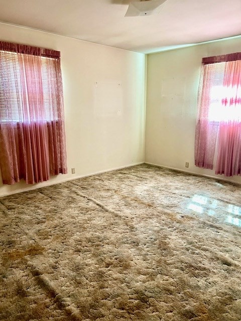 view of carpeted empty room