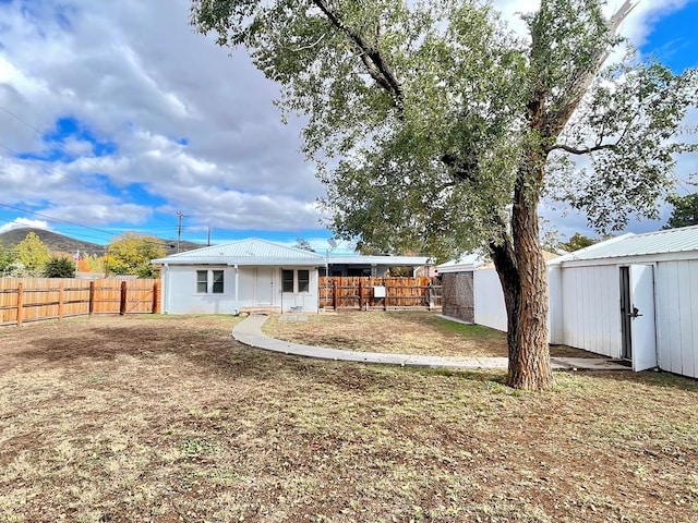 view of back of property