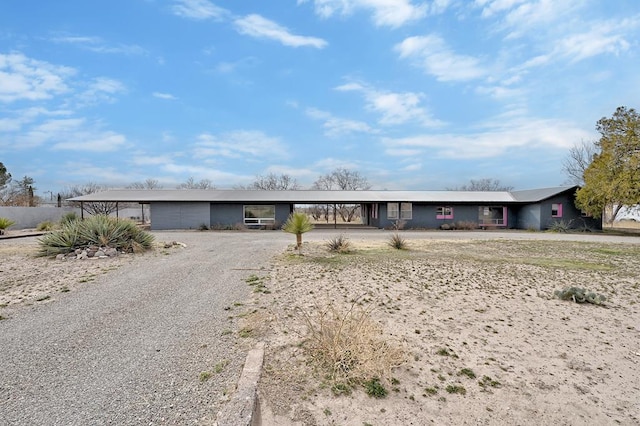 view of ranch-style house