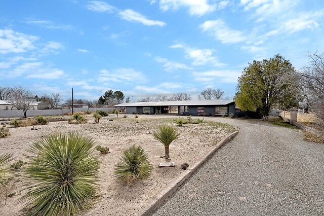 view of ranch-style home