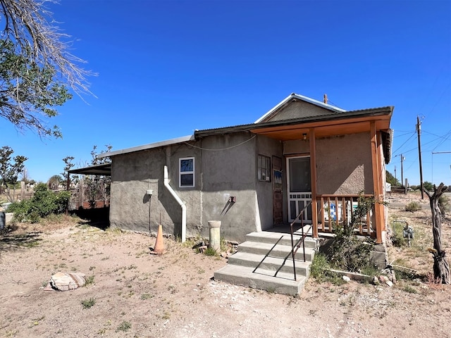 view of back of property