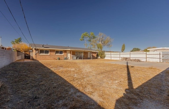 view of back of property