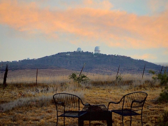 mountain view with a rural view