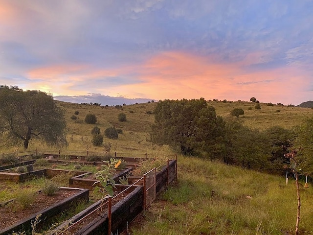 view of mountain feature featuring a rural view