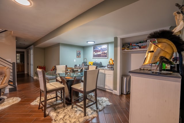 dining room featuring dark hardwood / wood-style floors