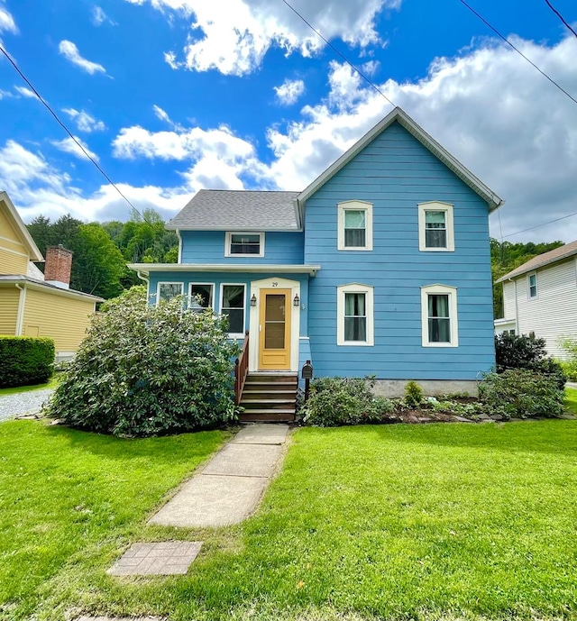 29 Nichols St, Wellsboro, PA 16901 - view of front of house featuring a front yard and entry steps