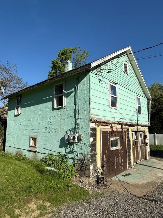 321/2 Pine St, Waverly, NY 14892 - view of side of home with a chimney