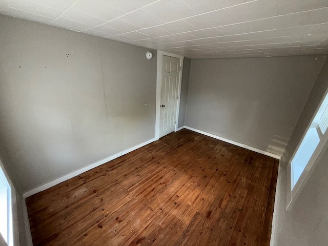 321/2 Pine St, Waverly, NY 14892 - empty room featuring dark wood-type flooring and baseboards