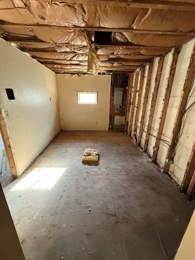 321/2 Pine St, Waverly, NY 14892 - below grade area featuring electric panel