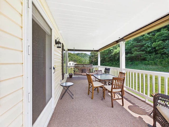 40 W Hebron Rd, Coudersport, PA 16915 - view of patio with outdoor dining area