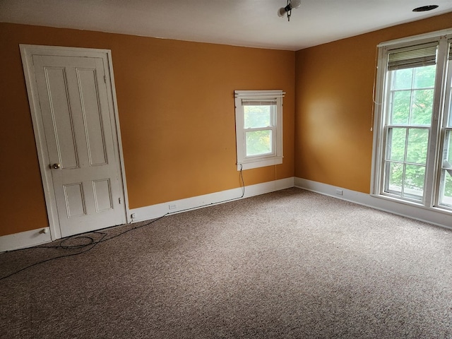 view of carpeted empty room