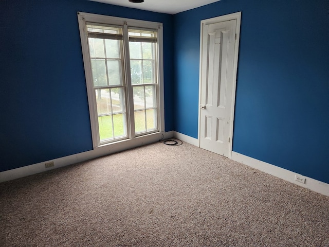 view of carpeted empty room