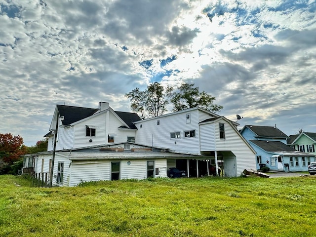 view of back of property