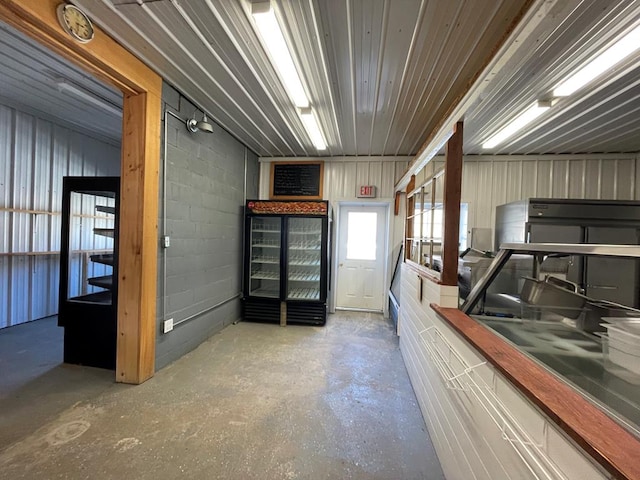 1571 State Route 44n, Coudersport, PA 16915 - garage with concrete block wall