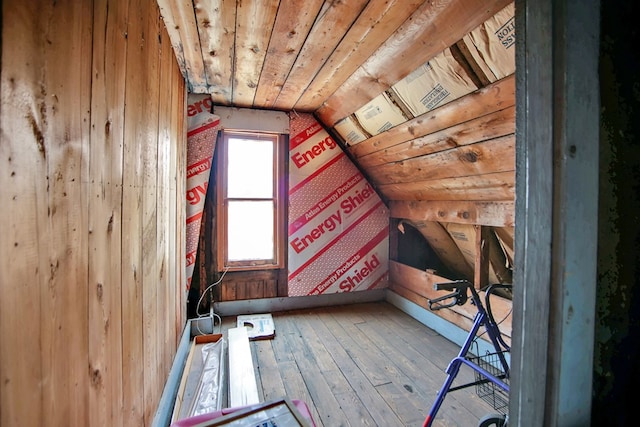 view of attic