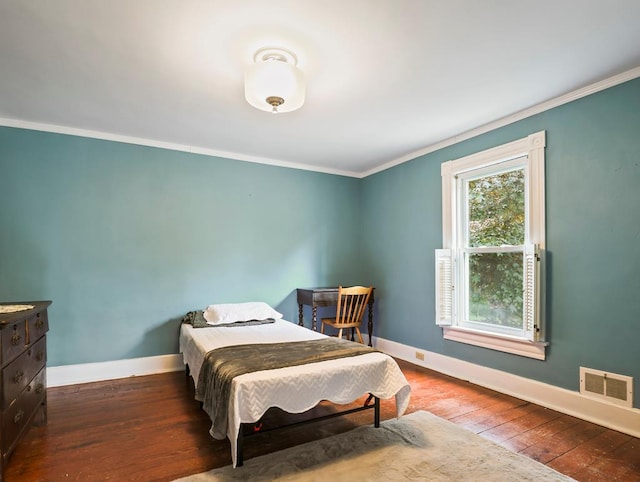 17800 Rte 6, Towanda, PA 18848 - bedroom with baseboards, ornamental molding, and hardwood / wood-style floors