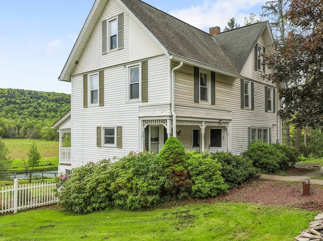 17800 Rte 6, Towanda, PA 18848 - view of front of home featuring a chimney and roof with shingles
