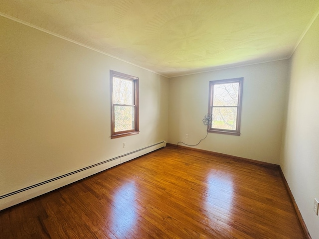 425 Gateway Industrial Park Rd, Athens, PA 18810 - spare room featuring ornamental molding, baseboard heating, and a healthy amount of sunlight