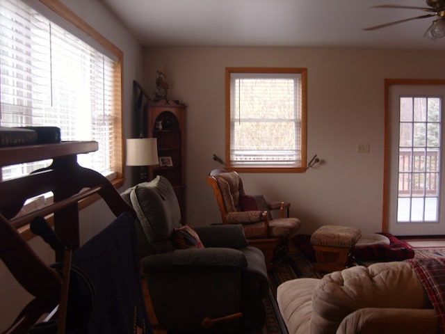 484 French Hill Rd, Middlebury Center, PA 16935 - interior space featuring ceiling fan