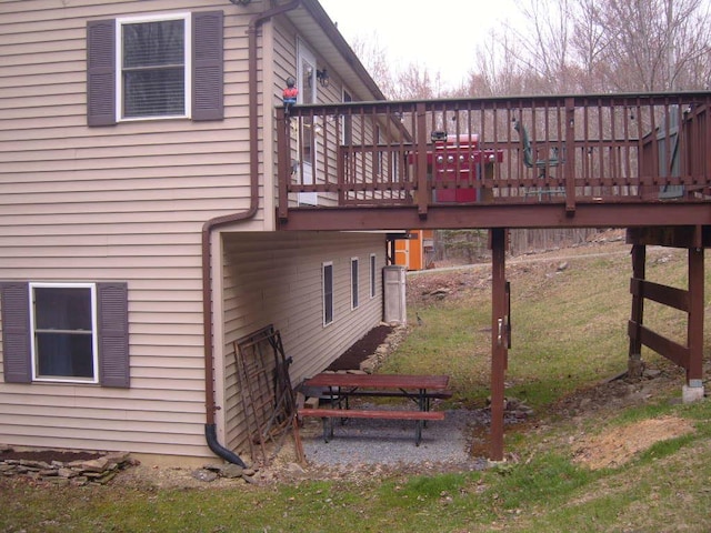 484 French Hill Rd, Middlebury Center, PA 16935 - view of side of home featuring a wooden deck