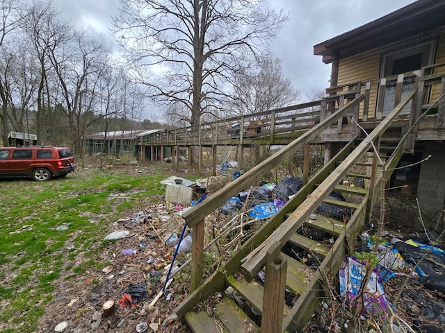 296 Low St, Shinglehouse, PA 16748 - view of yard with stairway