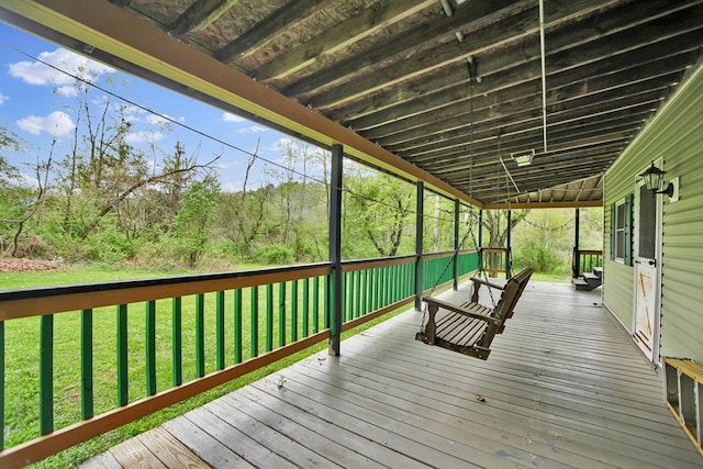 187 Round Top Rd, Wellsboro, PA 16901 - deck with a yard