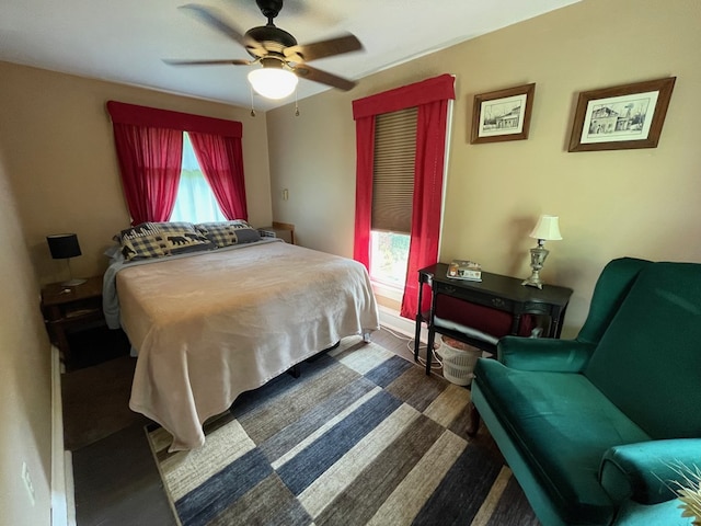 115 Pine St, Galeton, PA 16922 - bedroom with wood finished floors and ceiling fan