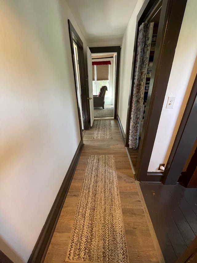 115 Pine St, Galeton, PA 16922 - hall featuring wood finished floors and baseboards