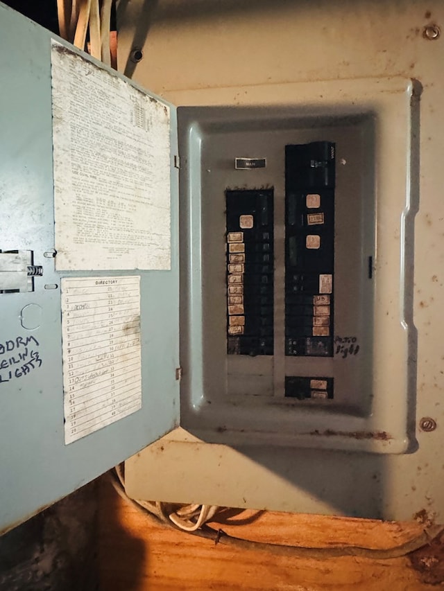 utility room featuring electric panel