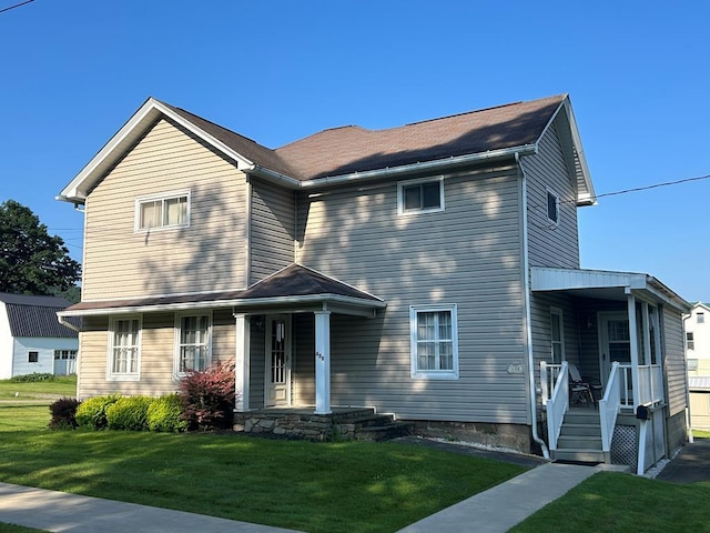 408 S E St, Coudersport, PA 16915 - traditional-style home with a porch and a front lawn