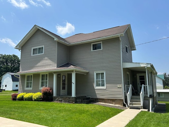 408 S E St, Coudersport, PA 16915 - traditional-style house with covered porch and a front lawn