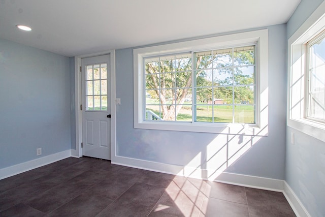 doorway to outside with plenty of natural light