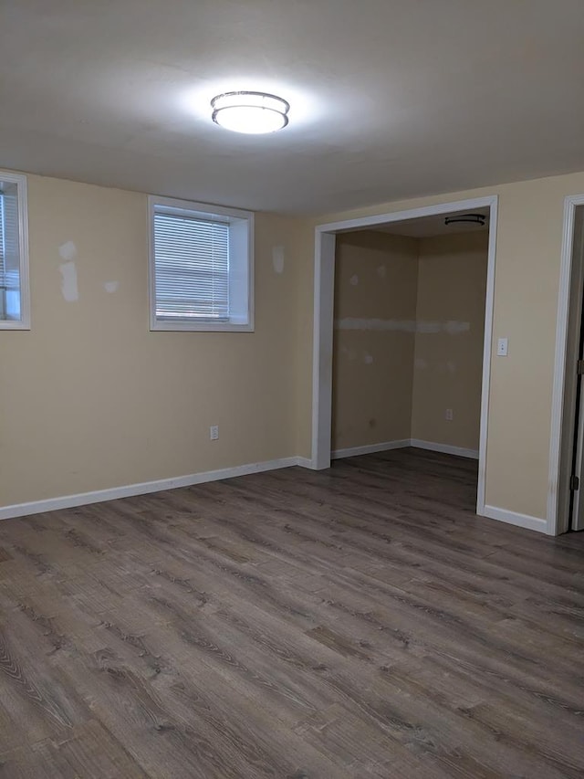 interior space with wood-type flooring