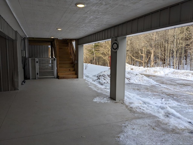 view of basement