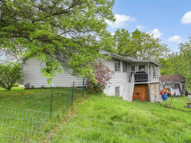 1972 Burnham Rd, Gillett, PA 16925 - back of house featuring stairs