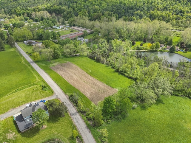 1972 Burnham Rd, Gillett, PA 16925 - drone / aerial view of a nearby body of water and a heavily wooded area