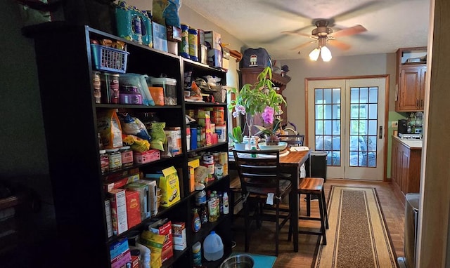 1972 Burnham Rd, Gillett, PA 16925 - dining area with light wood-type flooring and a ceiling fan