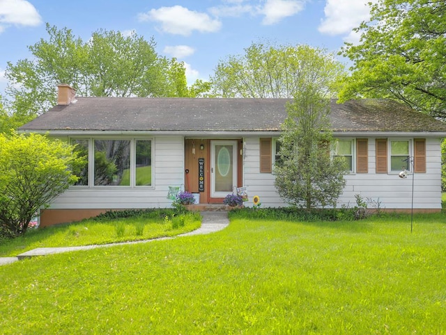 1972 Burnham Rd, Gillett, PA 16925 - single story home featuring a chimney and a front lawn