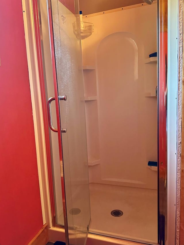 bathroom with an enclosed shower